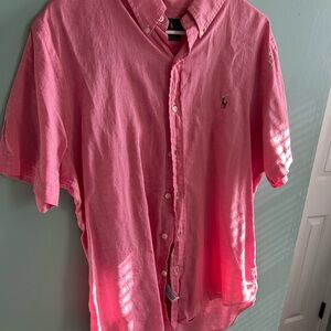 Ralph Lauren Pink Casual Button Down Shirt